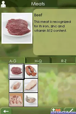 Image n° 3 - screenshots : My Healthy Cooking Coach (DSi Enhanced)